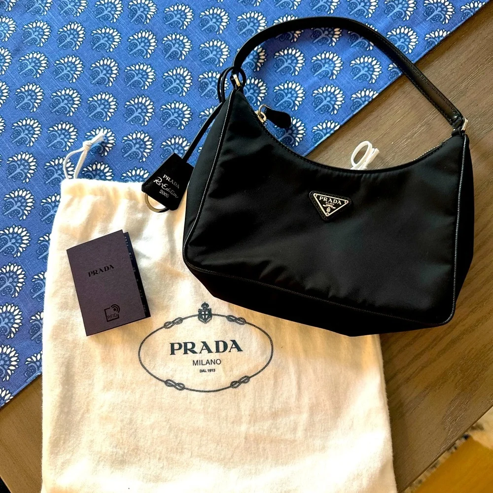 BRAND NEW Prada Mini Nylon Hobo - Picture 1 of 4